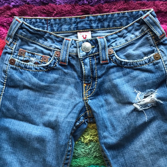 True Religion Distressed Jeans SZ 27 - Picture 4 of 8